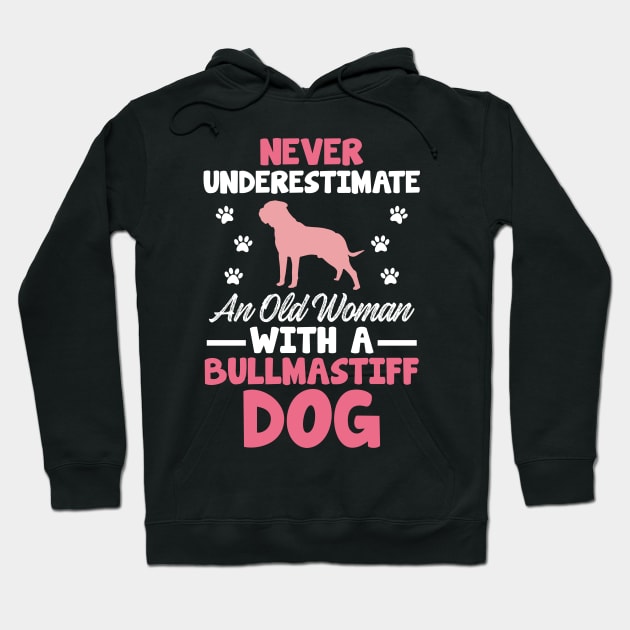 Bullmastiff Owner Gift Bullmastiff Design Middle Aged Owner Hoodie by InnerMagic